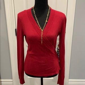 CABI BALLET WRAP SWEATER